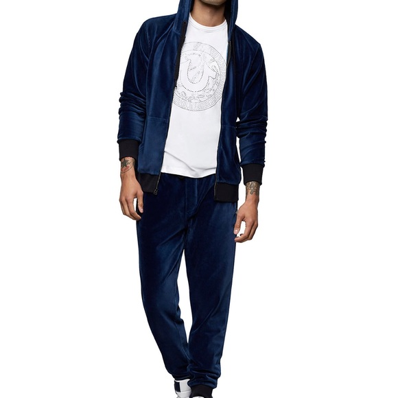 True Religion VELOUR CORDUROY TRACKSUIT Top & Bottom $300Retail-Mens XXXL-NWT - Picture 8 of 10